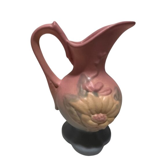 Hull Pottery Pink Magnolia 6" Vintage Vase Pitcher Creamer - Picture 2 of 6